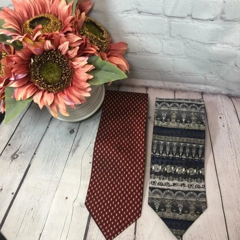 Vintage Daniel De Fasson men's silk neck tie